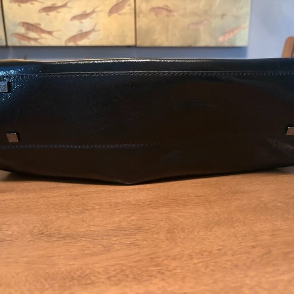 NWT Elliott Lucca Black Patent Leather Satchel - Picture 9 of 10